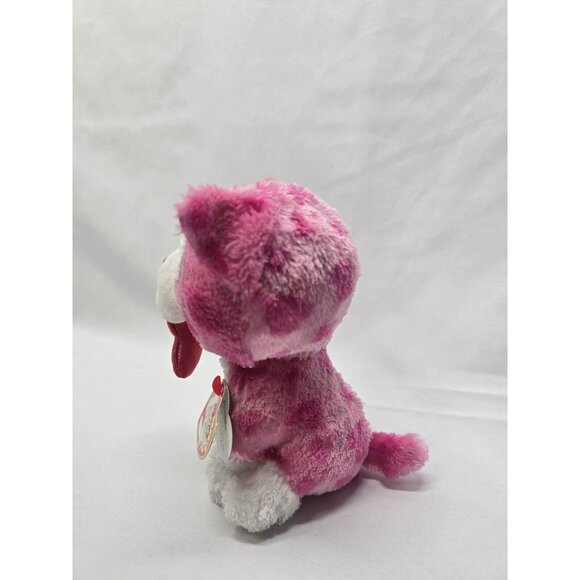 Ty Beanie Boo “Romeo” the Pink Dog Holding Heart (6 inch) Vintage Beanies - Picture 5 of 12